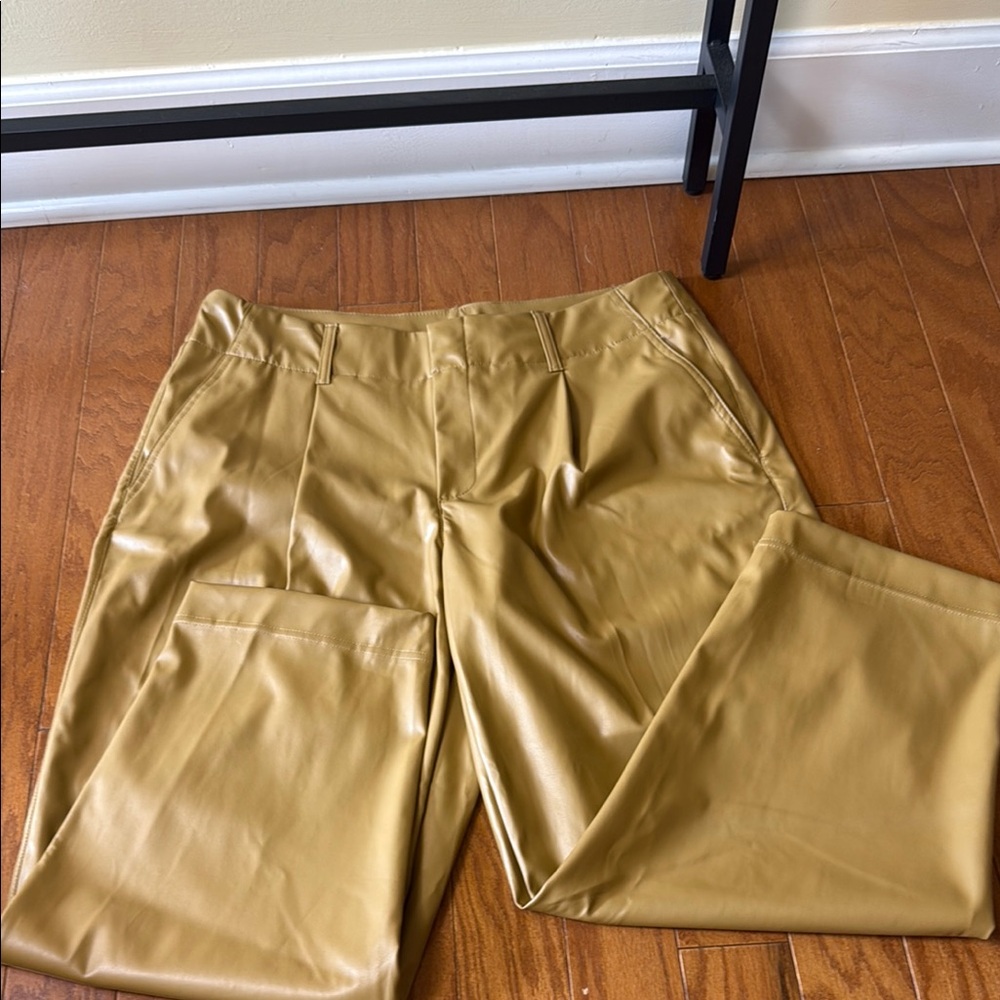 A New Day Olive Leather Pants